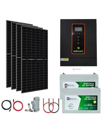 Solinved 1.6 kW Jel Akülü Hazır Solar Paket 