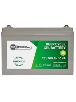 Agromot 12V 100Ah Jel Akü - Nano Carbon Deep Cycle