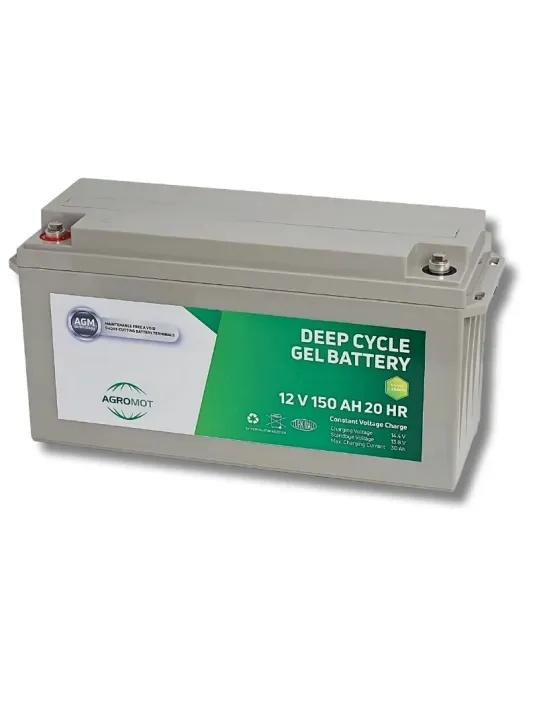 Agromot 12V 150Ah Jel Akü - Nano Carbon Deep Cycle