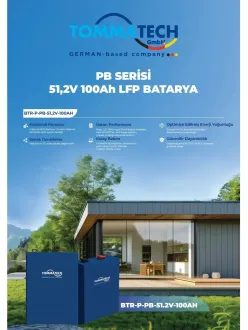 Tommatech 51.2V 100AH Lifepo4 Lityum Batarya Pb Lfp 5.12KWH Akıllı Solar Akü - Rka Enerji Tommatech 51.2V 100AH Lifepo4 Lityum Batarya Pb Lfp 5.12KWH Akıllı Solar Akü - Rka Enerji